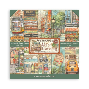 Stamperia Art of Travelling 12x12 Inch Paper Pack (SBBL164)