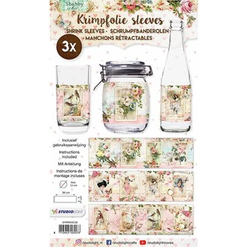 Studio Light  Sleeves 157mm Shabby Chic nr.28 (SHRINKSC28)