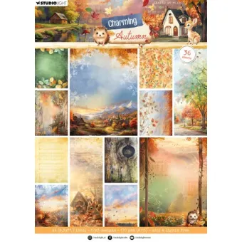 Studio Light Charming Autumn Designer Paper Pad Background (SL-CA-DPP362)