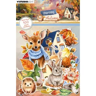 Studio Light Charming Autumn Paper Elements Leaves, Animals & Houses (SL-CA-PE28)