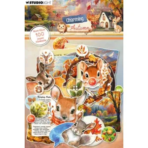 Studio Light Charming Autumn Paper Elements Labels, Images & Animal Heads (SL-CA-PE29)