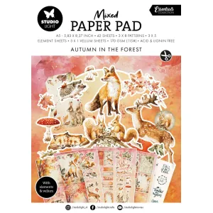 Studio Light Autumn In The Forest Essentials Mixed Paper Pad (SL-ES-MPP370)