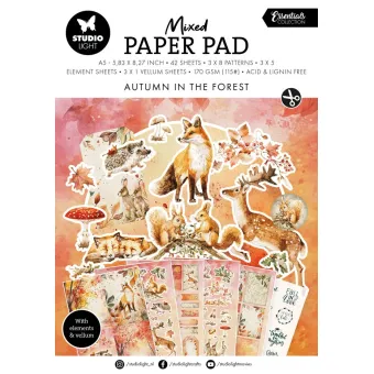 Studio Light Autumn In The Forest Essentials Mixed Paper Pad (SL-ES-MPP370)