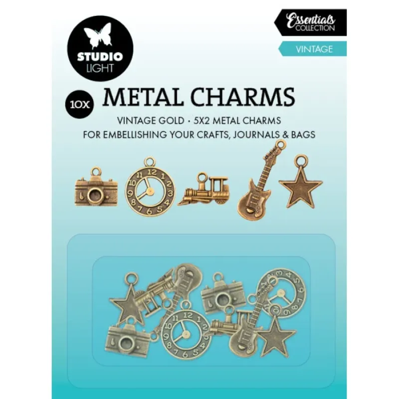 Studio Light Vintage Essentials Metal Charms (10pcs) (SL-CO-CHARM04)
