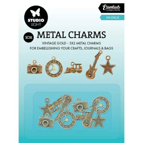 Studio Light Vintage Essentials Metal Charms (10pcs) (SL-CO-CHARM04)