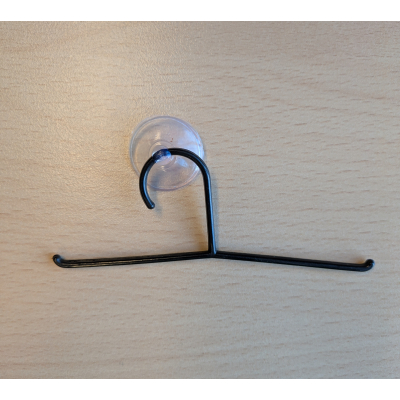 Sublimatie Plastic hanger met zuignap (TRAY-BLACK)