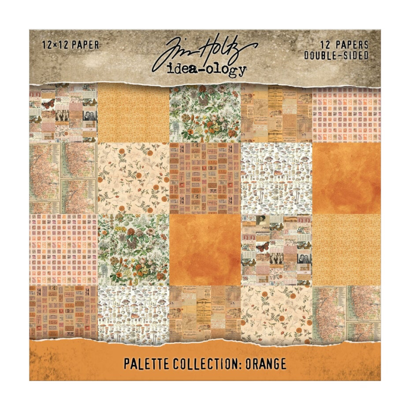 Tim Holtz  Idea-ology Palette Collection 12x12 Inch Orange (TH94457)