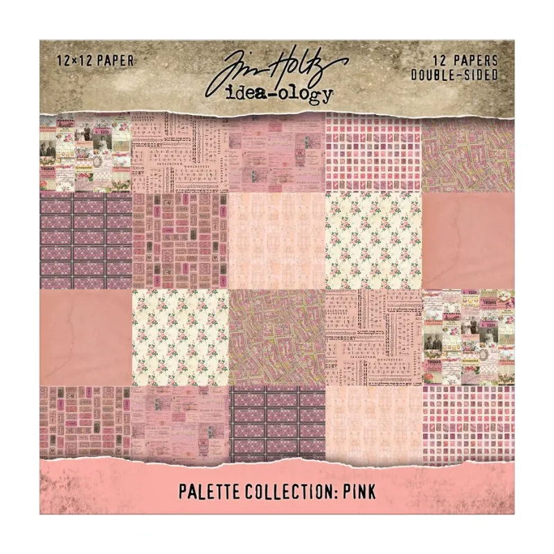 Tim Holtz  Idea-ologyPalette Collection 12x12 Inch Pink (TH94455)