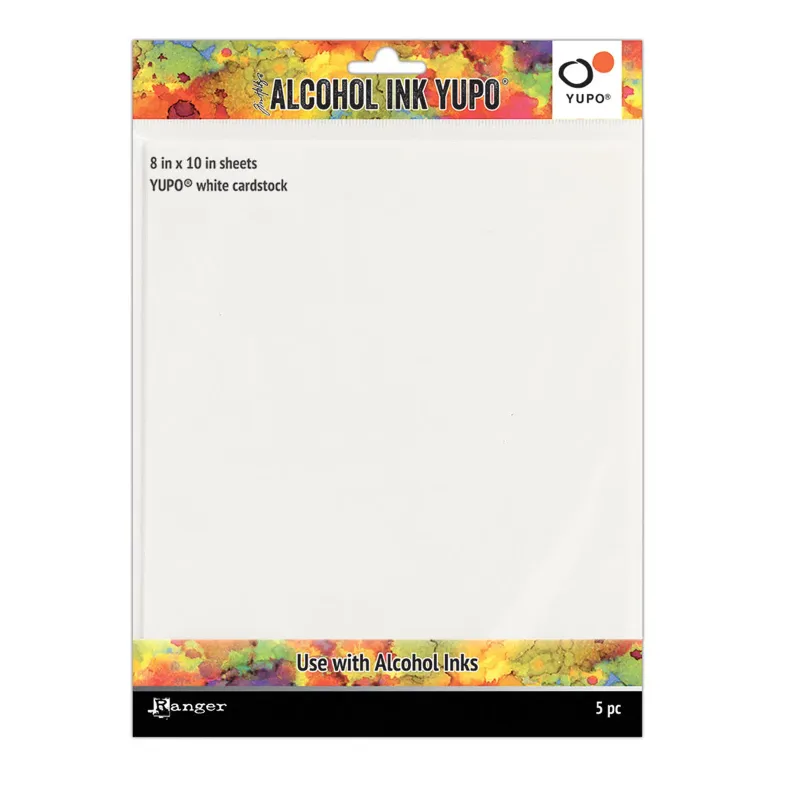 Tim Holtz Alcohol Ink Yupo Paper 8x10 Inch White (5pcs) (TAC63346)