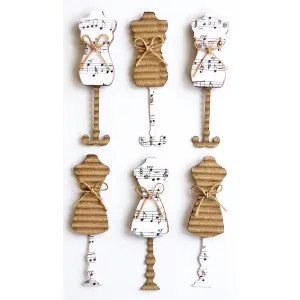 Vaessen Creative Creative Elements Tailor's Notes 6pcs (2037-810)