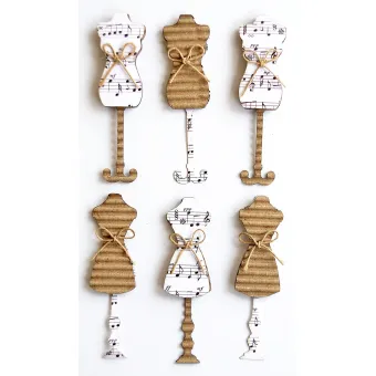 Vaessen Creative Creative Elements Tailor's Notes 6pcs (2037-810)