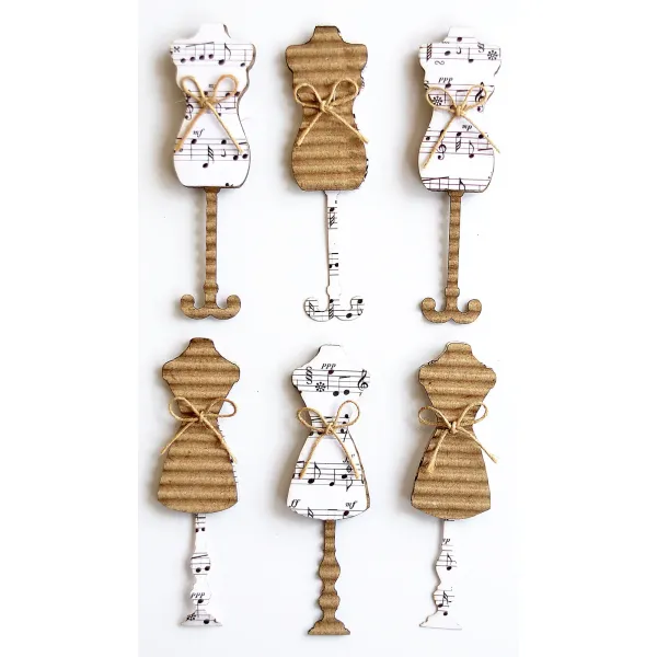 Vaessen Creative Creative Elements Tailor's Notes 6pcs (2037-810)