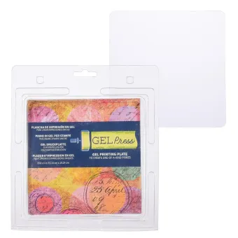 Gel press Gel drukplaat vierkant 15,24x15,24 cm  (GEL10800)