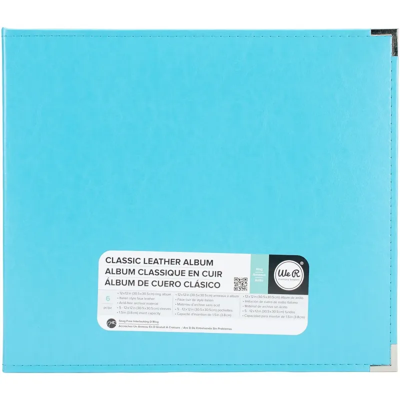 We R Makers Kunstleren album 30,5x30,5 Aqua (660901)