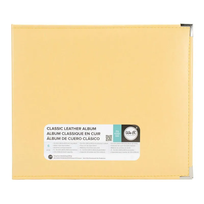 We R Makers Kunstleren album 30,5x30,5 Buttercup (660911)