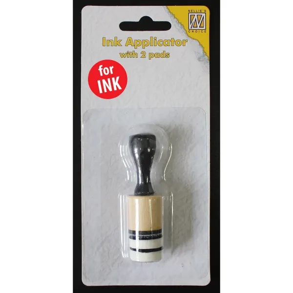 Nellie's Choice • Ink Applicator Round Small with 2 Pads, for Inkt  (IAP005)