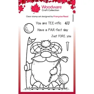 Woodware • Golfing Gnome Clear Stamps (FRS1000)