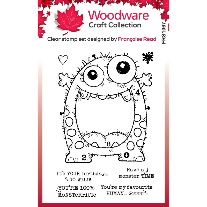 Woodware • Clear Singles Huge Monster Stamp Set (FRS1067)