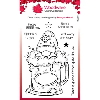 Woodware • Beer Gnome Clear Stamps (FRS998)