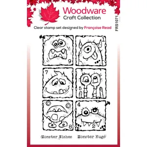 Woodware • Monster Gallery Clear Stamps (FRS1071)
