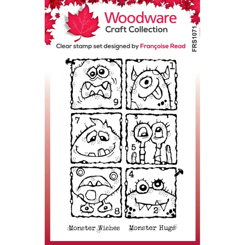 Woodware • Monster Gallery Clear Stamps (FRS1071)