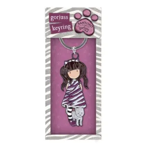 Gorjuss Display Keyring in a Gift Box Wild Roze (1166GJD01-Paars)