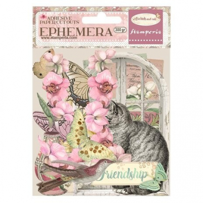 Stamperia Orchids and Cats Ephemera (32pcs) (DFLCT41)