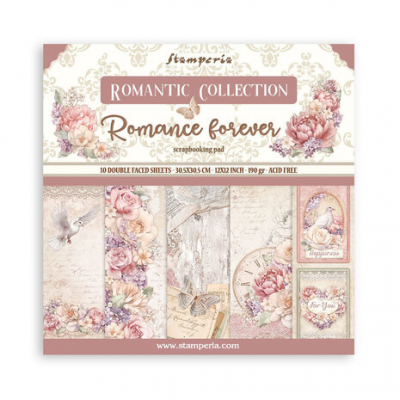 Stamperia Romance Forever 12x12 Inch Paper Pack (SBBL146)