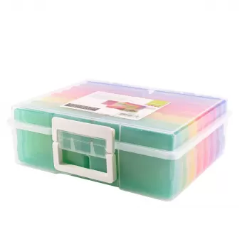 Vaessen Creative • Opbergbox met 16 Gekleurde Cassettes (1009-031)