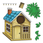 LDRS Creative Birdhouse 4x4 Inch Clear Stamps (LDRS3312)