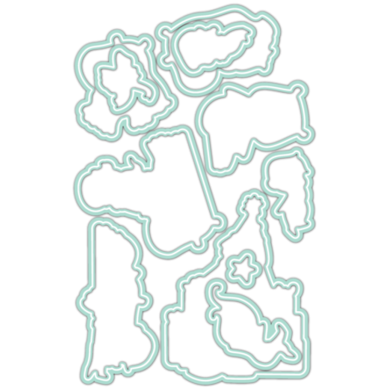 LDRS Creative Hippopotamus for Christmas Coordinating Dies (LDRS8252)