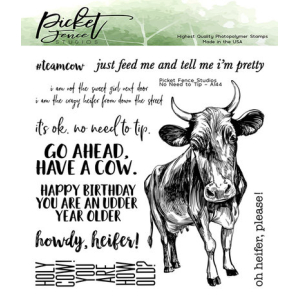 Picket Fence Studios No Need to Tip Clear Stamps (A-144) (745558012456)