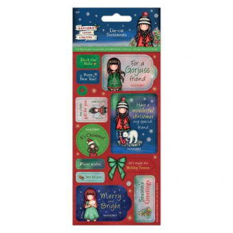 Gorjuss Christmas Die-cut Sentiments (GOR 157902)