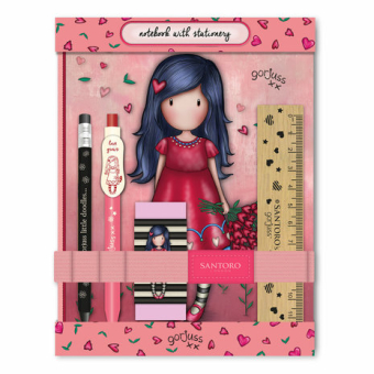 Gorjuss Notebook w/ Stationery Set Love Grows (602GJ11)