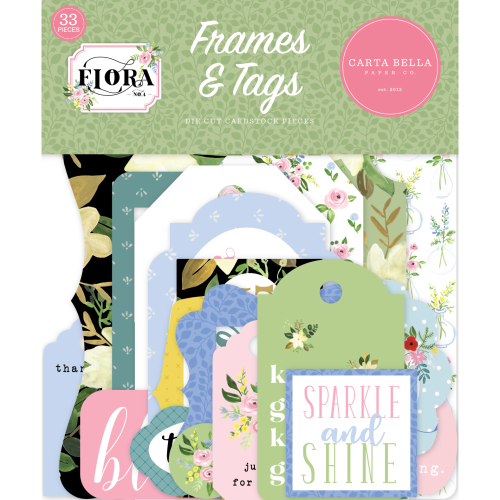 Carta Bella Flora No.4 Frames & Tags (CBFLN135025)