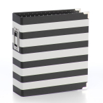 Simple Stories SN@P! Designer Binder 6x8 Inch Black Stripe (3994)