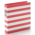 Simple Stories SN@P! Designer Binder 6x8 Inch Red Stripe (10774)