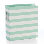 Simple Stories SN@P! Designer Binder 6x8 Inch Robin's Egg Stripe (3995)