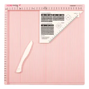 Vaessen Creative  Score Easy Groot Multifunctioneel rilbord cm/metric Roze (2137-053)