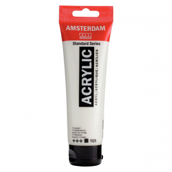 Amsterdam Standard Series acrylverf tube 120 ml Titaanwit 105 (17091052)