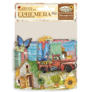 Stamperia Sunflower Art Ephemera Elemens and Sunflowers (36pcs) (DFLCT20)