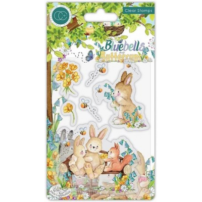 Craft Consortium Bluebells and Buttercups Bench Clear Stamps (CCSTMP059)