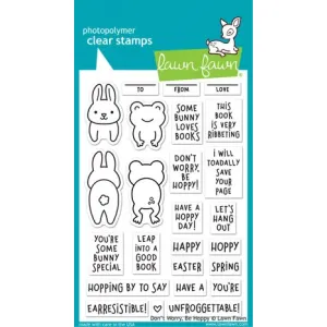 Lawn Fawn Don't Worry, Be Hoppy Clear Stamps (LF2232)