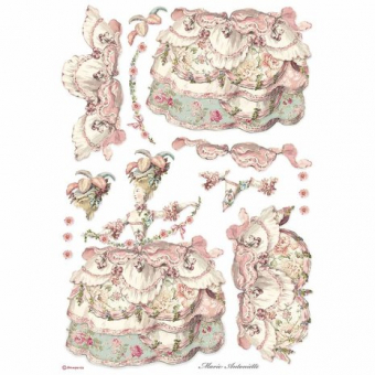 Stamperia Rice Paper A3 Lady Pink (DFSA3074)