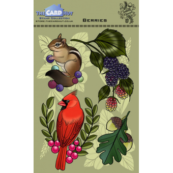 The Card Hut Berries Clear Stamps (CEDBR)