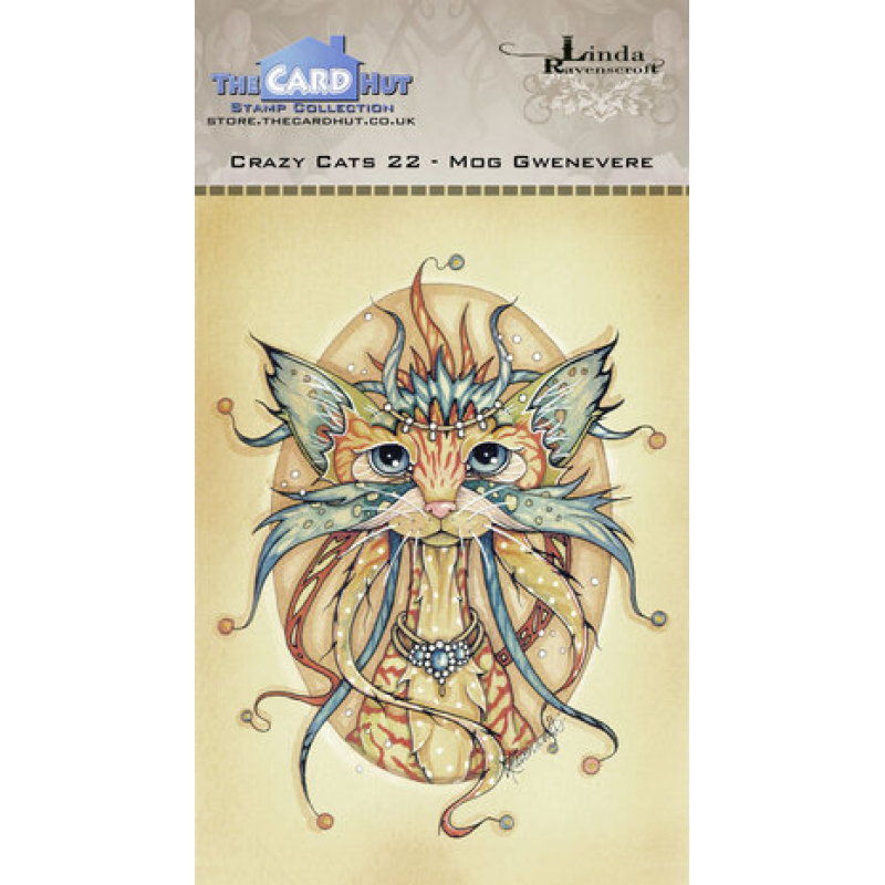 The Card Hut Crazy Cats Mog Gwenevere Clear Stamps (LRCC022)