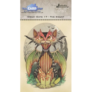 The Card Hut Crazy Cats The Count Clear Stamps (LRCC017)