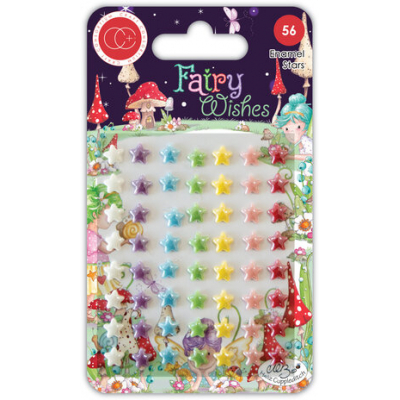 Craft Consortium Fairy Wishes Adhesive Enamel Stars (CCADOT028)