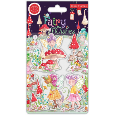 Craft Consortium Fairy Wishes Clear Stamps Flowers (CCSTMP088)