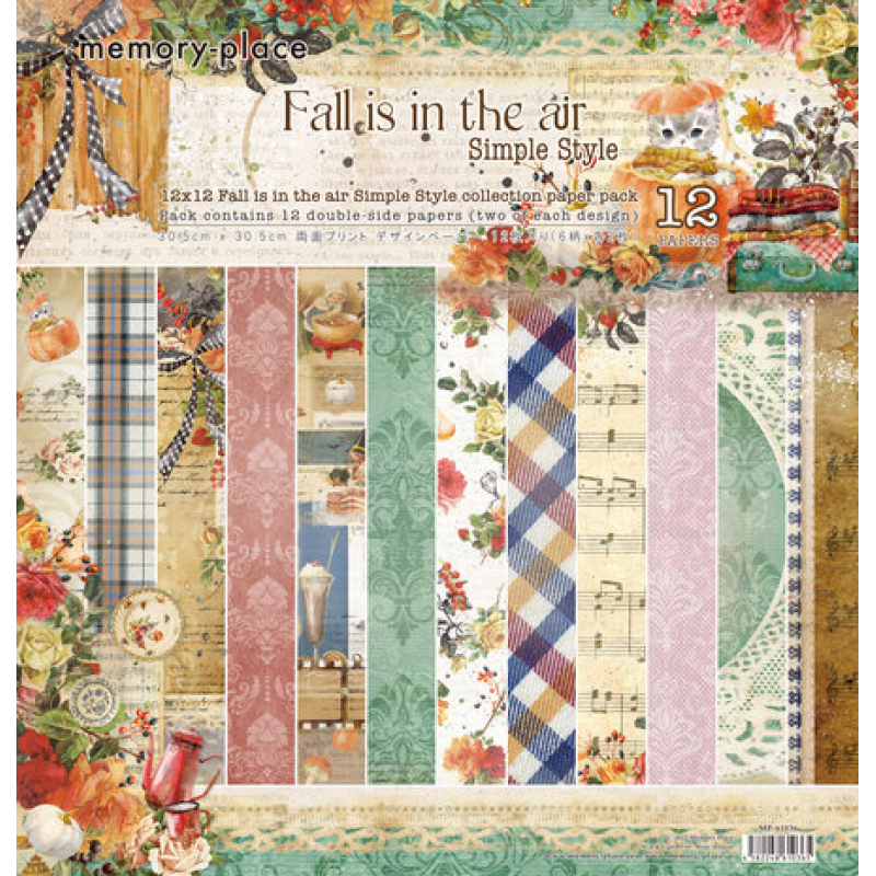 Memory Place Fall Is In The Air Simple Style 12x12 Inch Paper Pack (MP-61036)